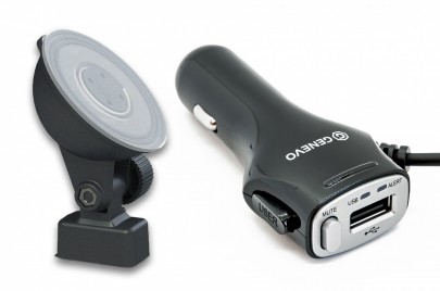 Set of magnetic holder and USB power cord for GENEVO MAX